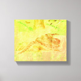 Snake på ett Sten-Kanvastryck Canvastryck