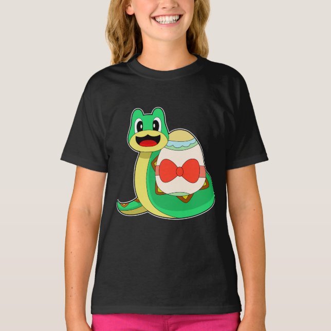 Snake Påsk Påskägg T Shirt (Framsida)