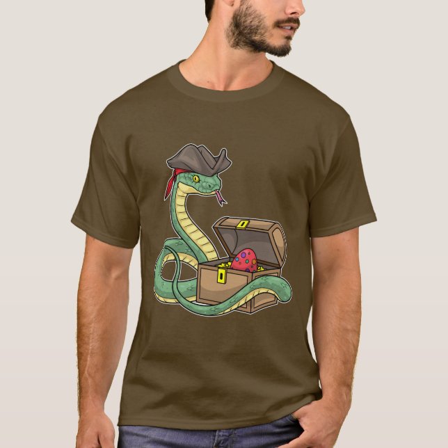 Snake Påsk Pirat T Shirt (Framsida)