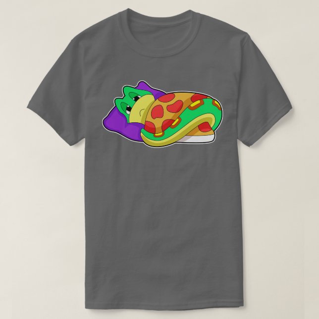 Snake Pillow Blanket T Shirt (Design framsida)