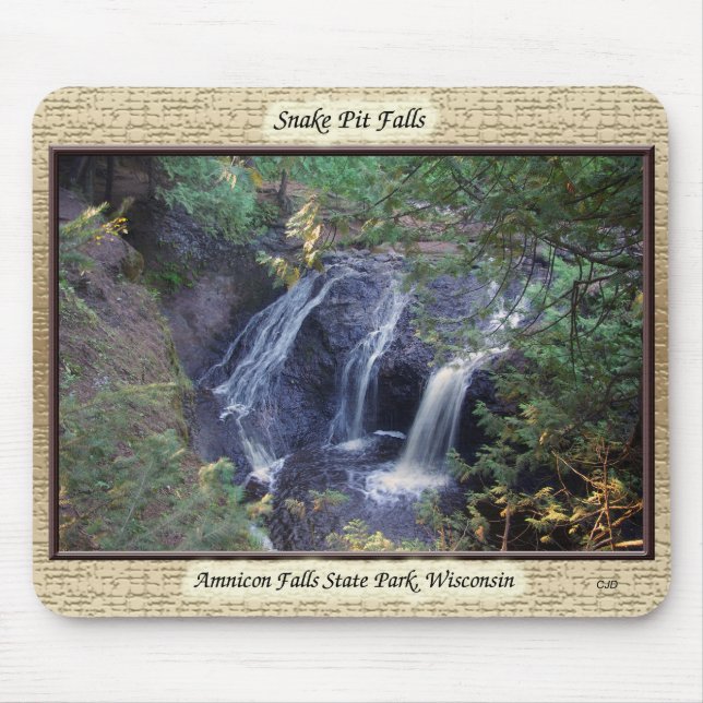 Snake Pit Falls mousepad Musmatta (Framsidan)