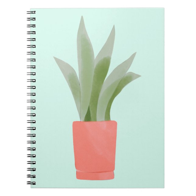 Snake Plant - Bloom where you are Planed Anteckningsbok (Framsidan)