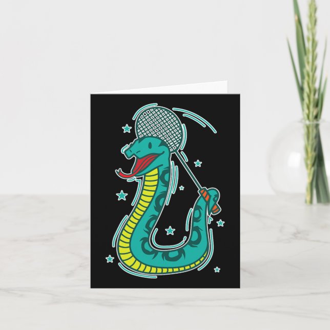 Snake Plays Badminton Kort (Framsida)
