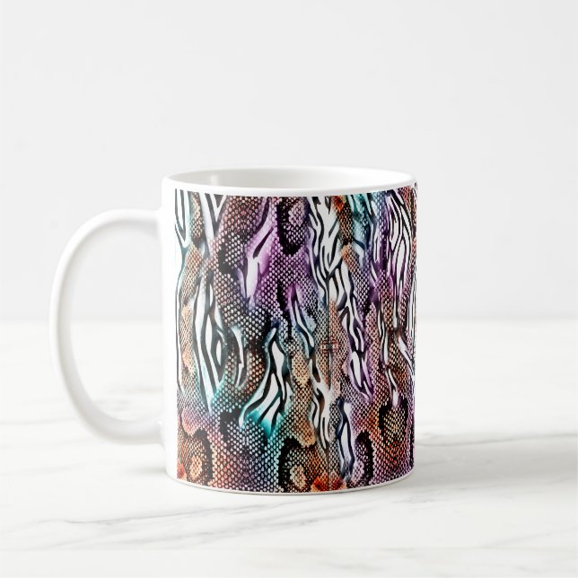 Snake Print, Animal print, färglös,  Kaffemugg (Vänster)