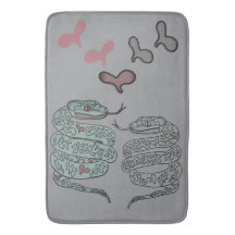 Snake print Bath Mat