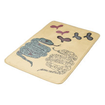 Snake print Bath Mat