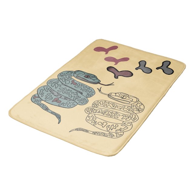 Snake print Bath Mat Badrumsmatta (Vinklad)