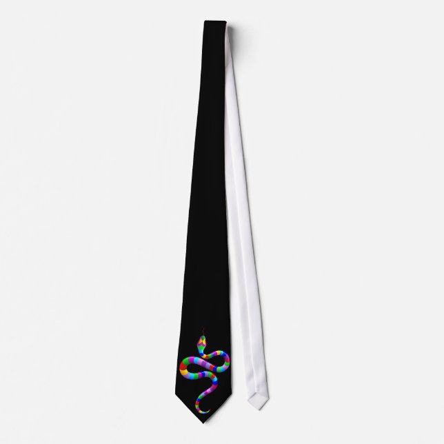 Snake Psychedelic Rainbow Tie Slips (Framsida)