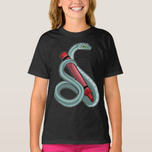 Snake Pupil Crayon School T Shirt
