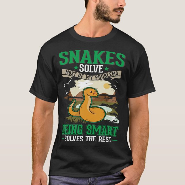 Snake Python Adder Maj Snake T Shirt (Framsida)