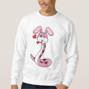 Snake Rabbit Heart Lång Ärmad Tröja