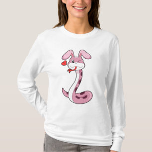 Snake Rabbit Heart T Shirt