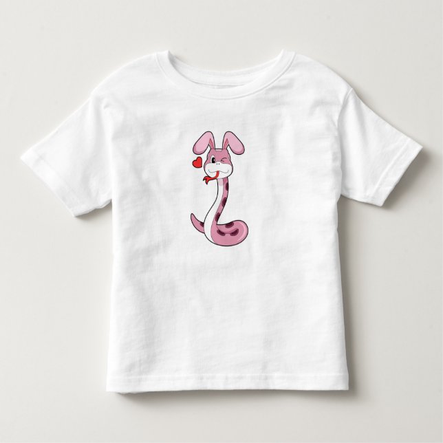 Snake Rabbit Heart T Shirt (Framsida)