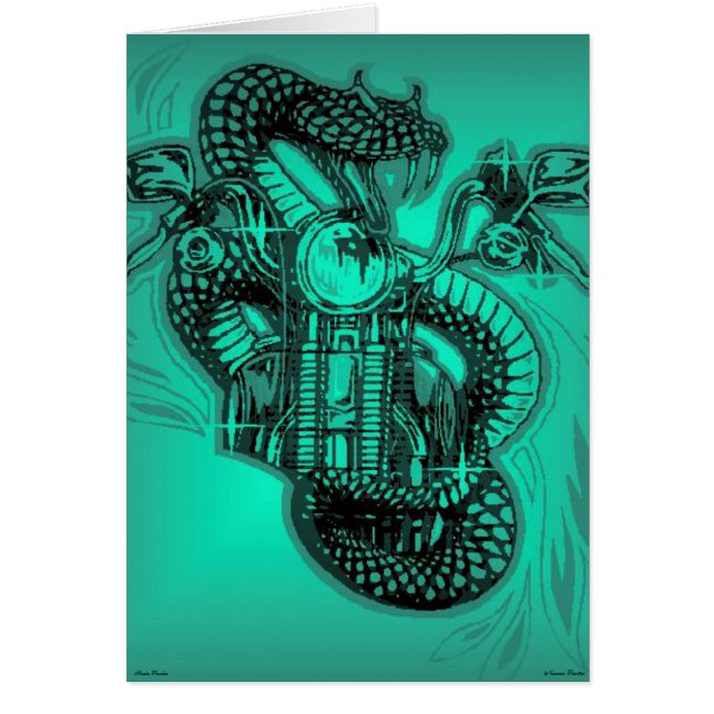 Snake Raider-kort Hälsningskort (Framsidan)