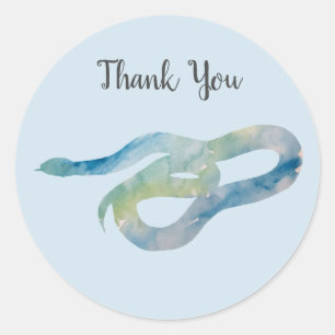 Snake Rainforest Reptile Party Tack Stickers Runt Klistermärke