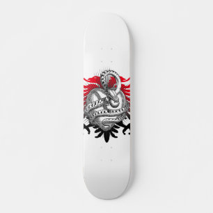 Snake Red Black Mini Skateboard Bräda 18,5 Cm