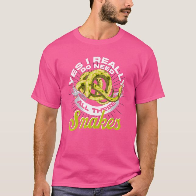 Snake Reptile Keeper Animal Pet Snake T Shirt (Framsida)