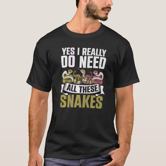 Snake Reptile Keeper Animal Pet Snake T Shirt (Framsida)