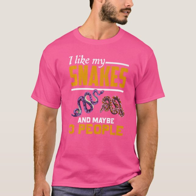 Snake Reptile Keeper Animal Snake T Shirt (Framsida)
