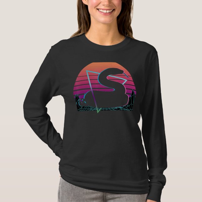 Snake Retro T Shirt (Framsida)