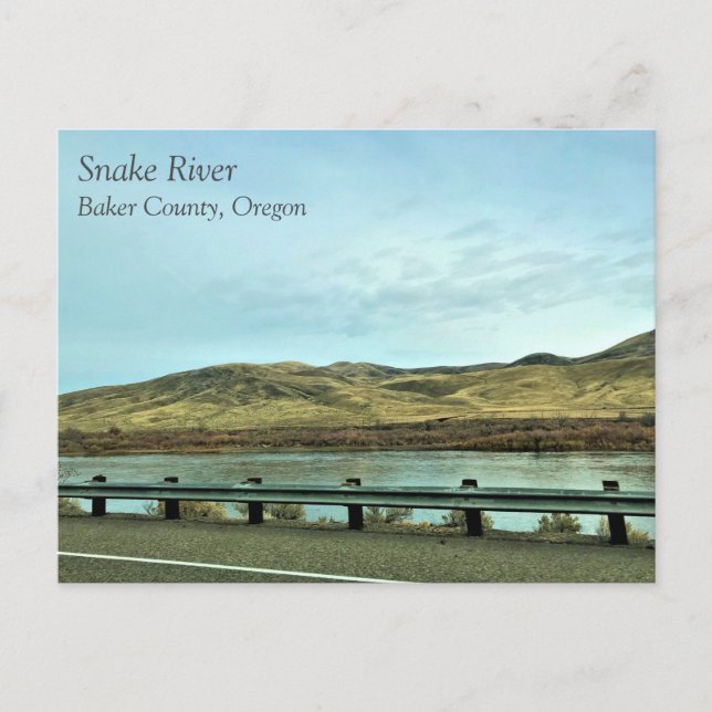 Snake River, Baker County, Oregon Vykort (Framsida)