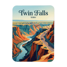 Snake River Canyon-kanten Idaho Magnet