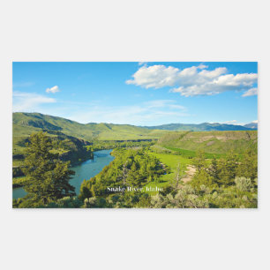Snake River, Central Idaho Rektangulärt Klistermärke