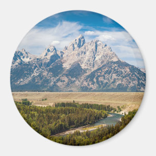 Snake River förbiser den storslagna Teton Magnet