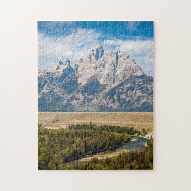 Snake River förbiser | den storslagna Teton Pussel (Vertikal)