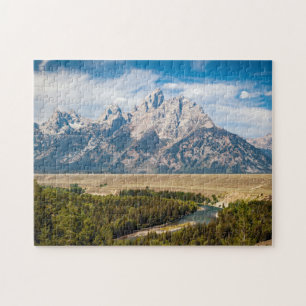 Snake River förbiser den storslagna Teton Pussel