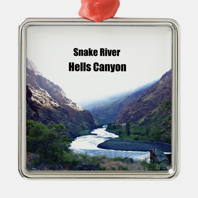 Snake RIver, Hells Canyon Julgransprydnad Metall (Framsidan)