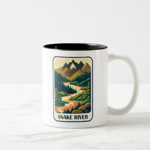Snake River Idaho Färg Två-Tonad Mugg