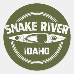 Snake River Idaho Runt Klistermärke