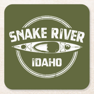 Snake River Idaho Underlägg Papper Kvadrat