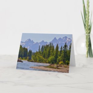 Snake River och Teton Range Helgkort