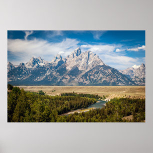 Snake River Overlook Grand Teton nationalpark Poster