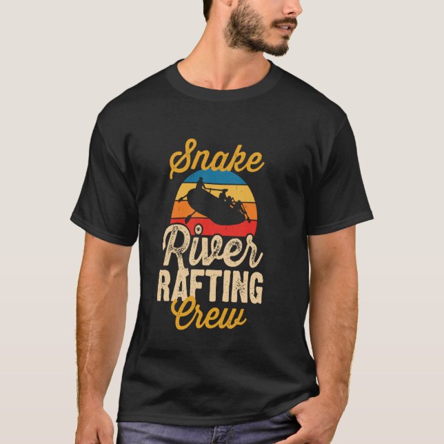 Snake River Rafting Crew Flodraftningsgrupp T Shirt (Framsida)