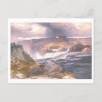 Snake River Underbar Falls Vintage Prang Lithograp