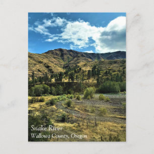 Snake River, Wallowa County, ELLER Postcard Vykort