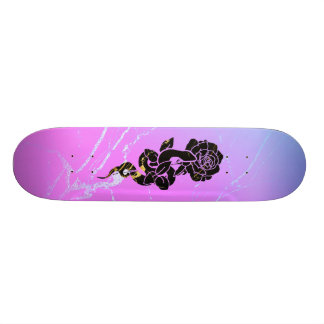 Snake&Rose: marmor Mini Skateboard Bräda 18,5 Cm