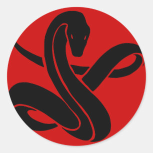 Snake Runt Klistermärke
