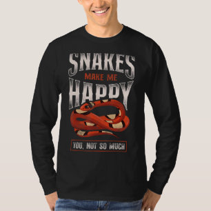Snake Serpant Vintage-ormar gör att jag Lycklig in T Shirt