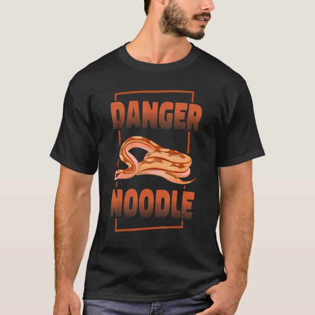 Snake Serpent Danger Noodle T Shirt (Framsida)