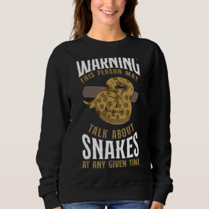 Snake Serpent-varning för den här personen mitt sa T Shirt
