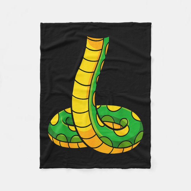 Snake Shirt Adult Men Women Kids Green Body Snake  Fleecefilt (Framsidan)