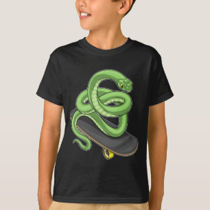 Snake Skater Skateboard-portar T Shirt