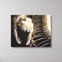 Snake skeleton art - canvas