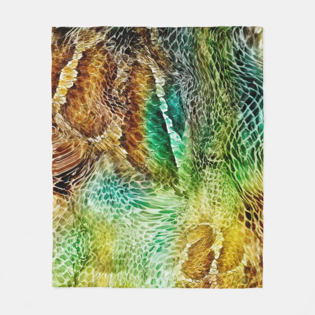 Snake skin background fleecefilt (Framsidan)