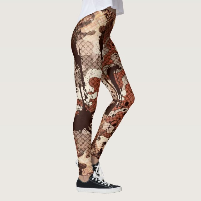 Snake Skin Camo Leggings (Höger)