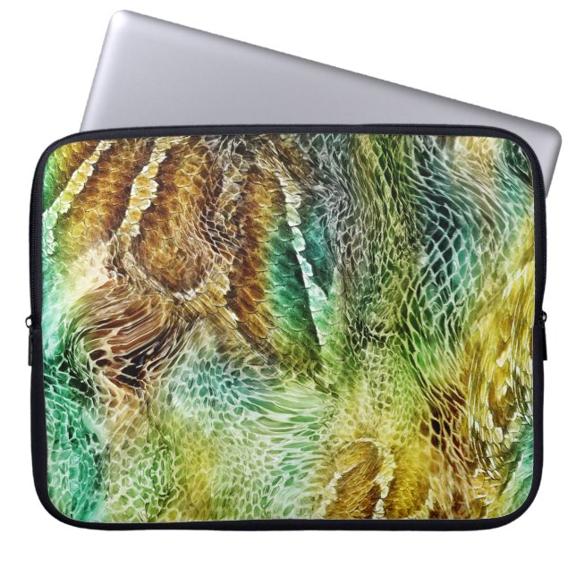 Snake Skin: Exotic Background Struktur Laptop Fodral (Framsidan)